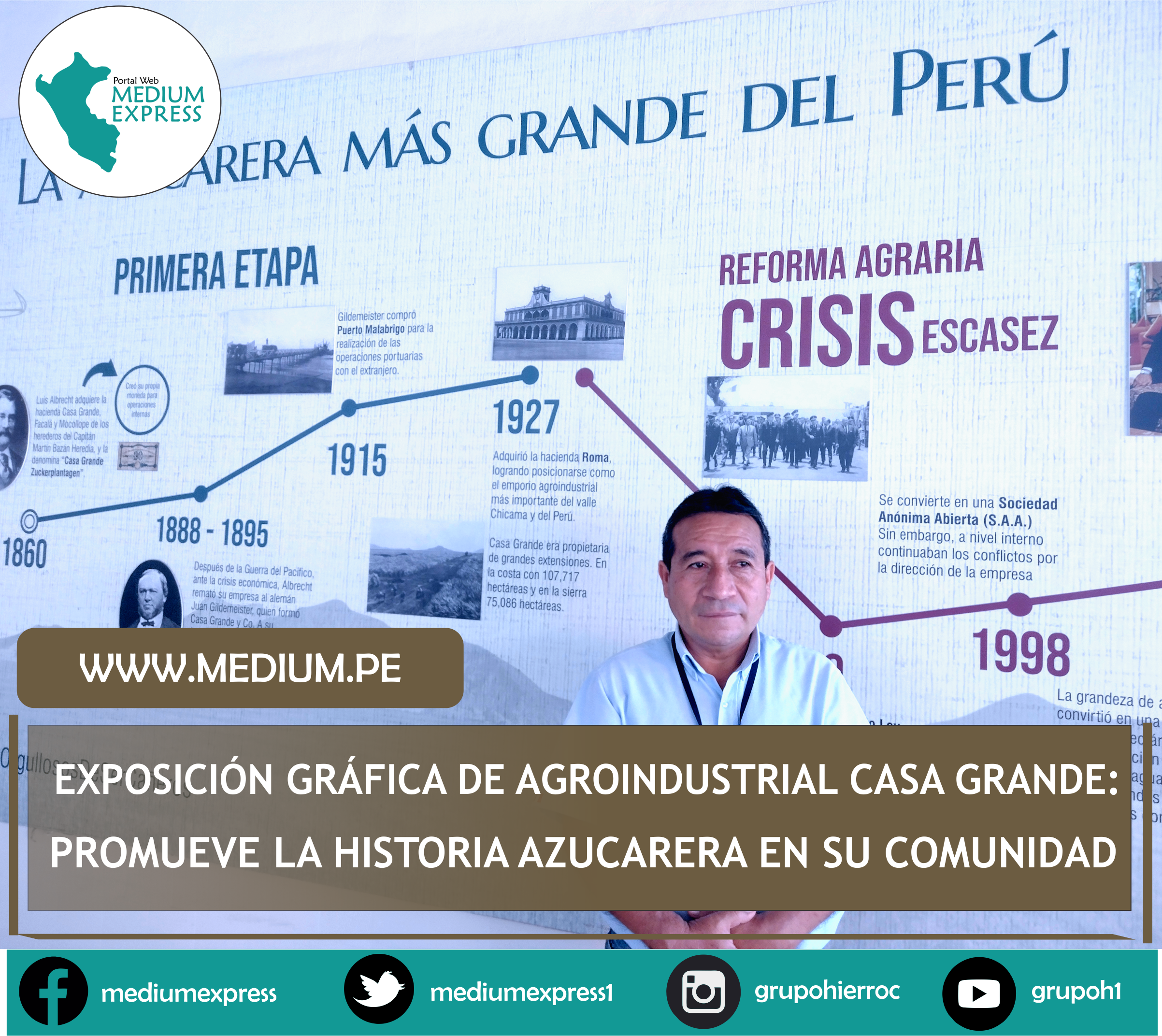 EXPOSICIÓN FOTOGRÁFICA: AGROINDUSTRIAL CASA GRANDE PROMUEVE LA HISTORIA AZUCARERA EN SU COMUNIDAD