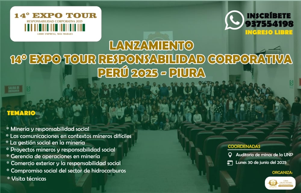 EN PIURA: SE REALIZARÁ LA 14° EXPO TOUR RESPONSABILIDAD CORPORATIVA PERÚ 2025 – PIURA