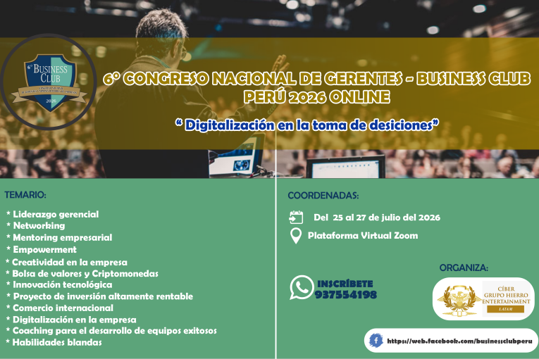 6° BUSINESS CLUB 2026 ONLINE